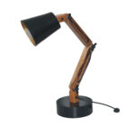 Table Lamp-Wood-Metal fusion creates a magic an eye catching home décor