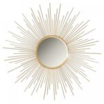 36″ Gold/Silver/Copper Sunburst Decorative Wall Mirror, Metal Wall Art. Definitely a decorative wall accent